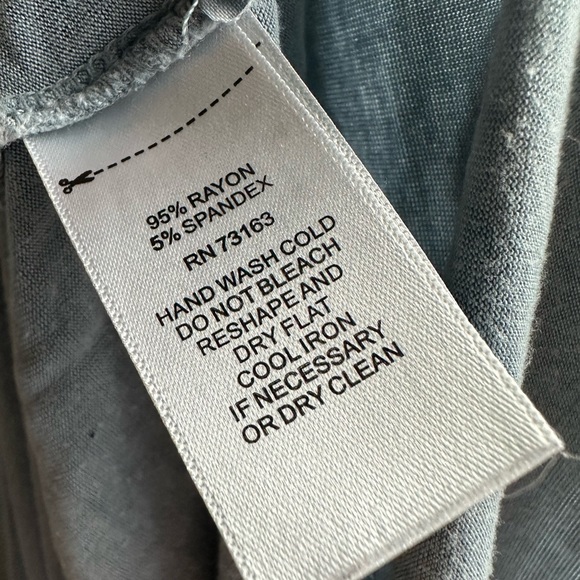 Gray-Blue Washed-Out Cable & Gauge Shirt in Size US XL - Picture 8 of 8